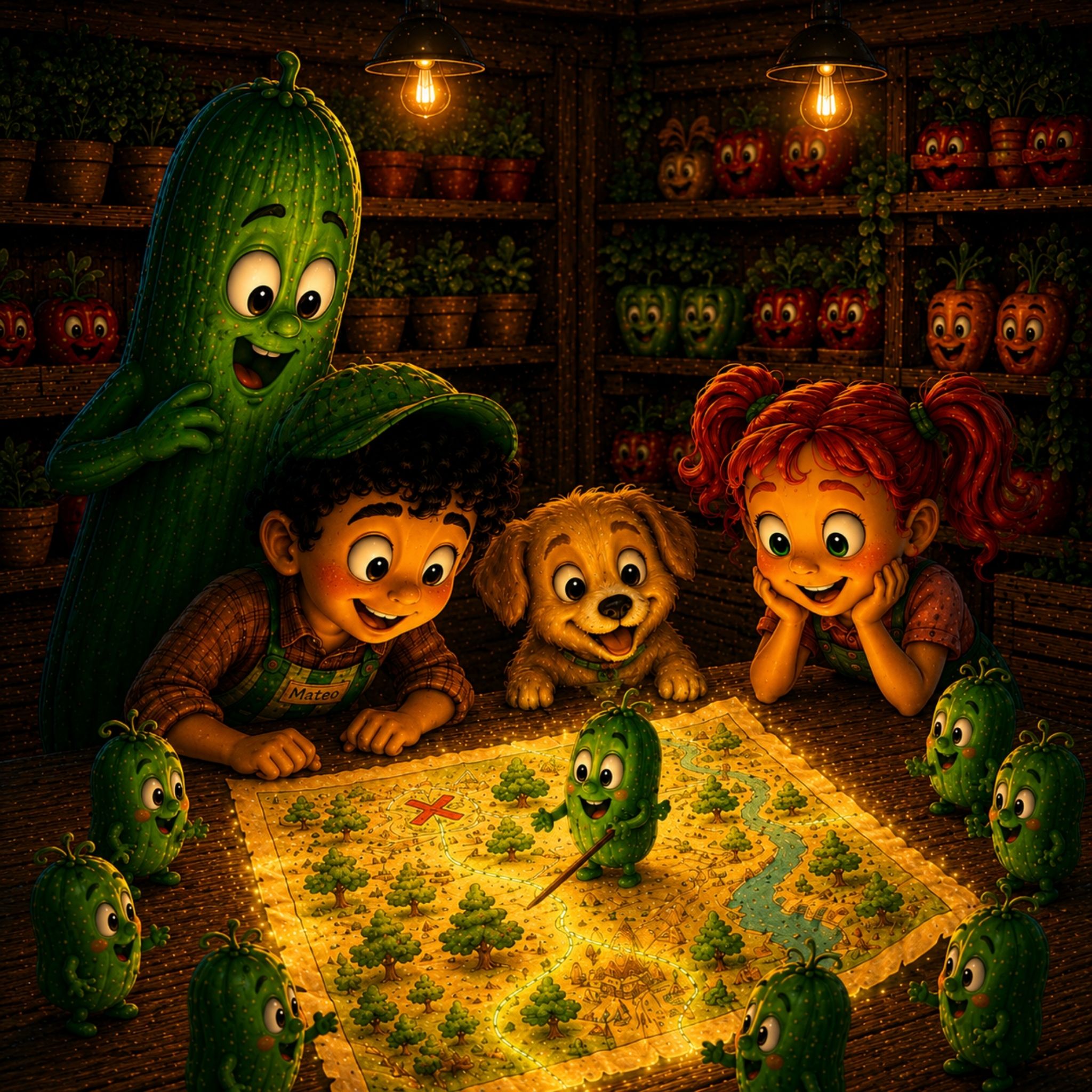 Mateo el Verdulero y el Pepino Misterioso